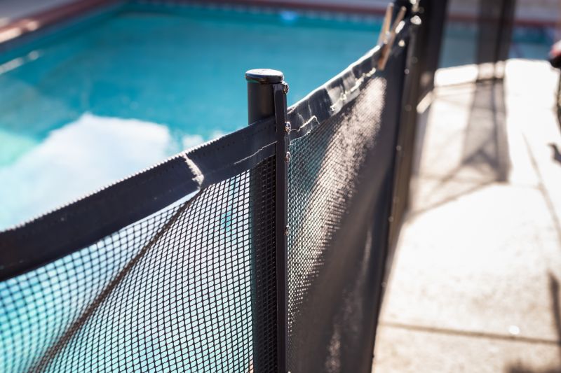 Mesh Fence with Clear View of Pool